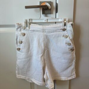 Zara white shorts size 2